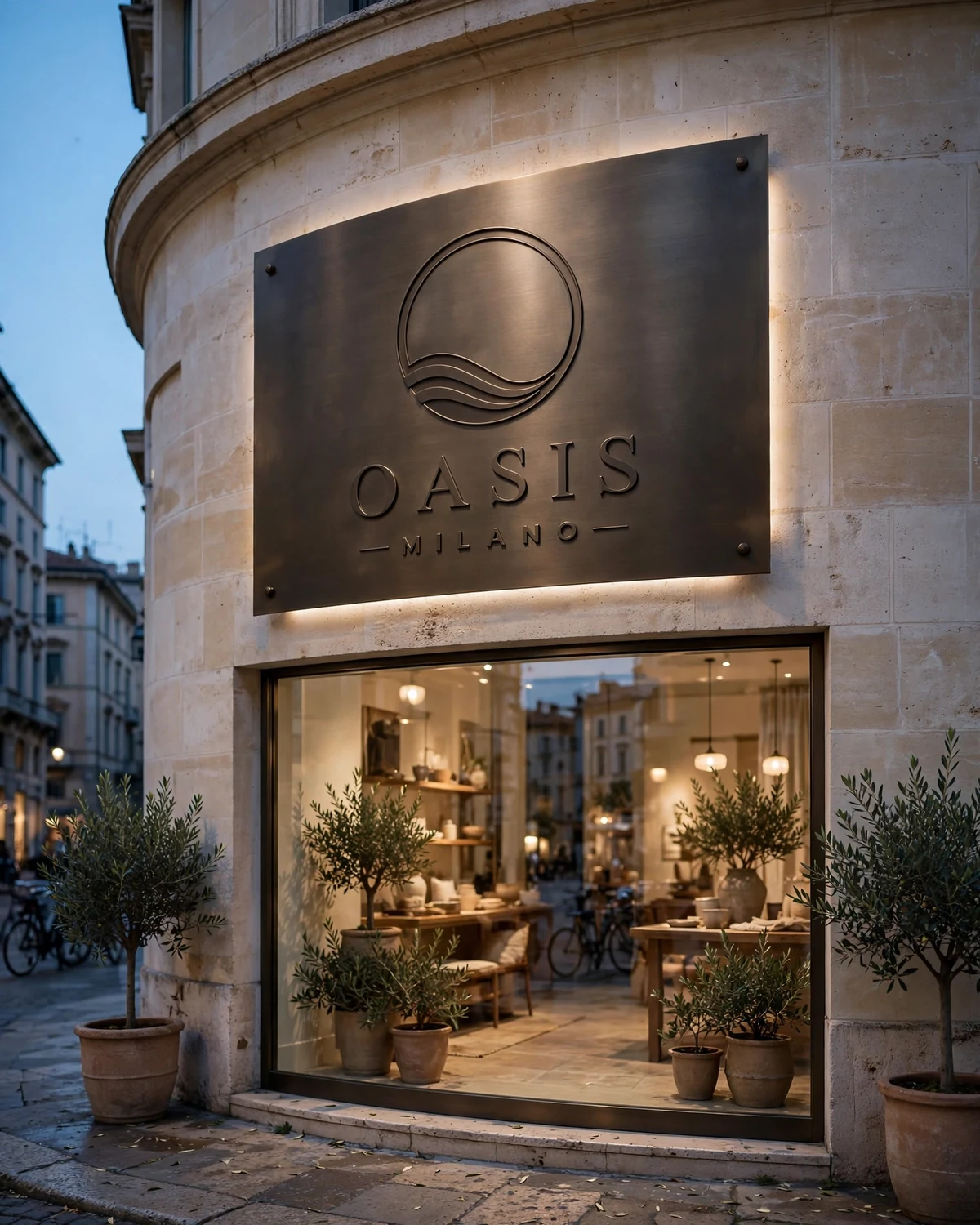 Illuminated storefront signboard design