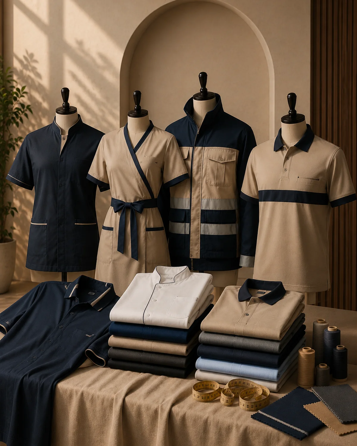 Corporate uniforms manufactured in-house