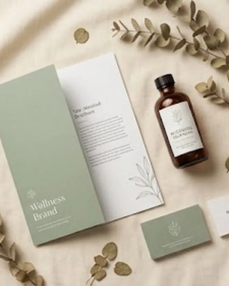 Wellness brand editorial and packaging design