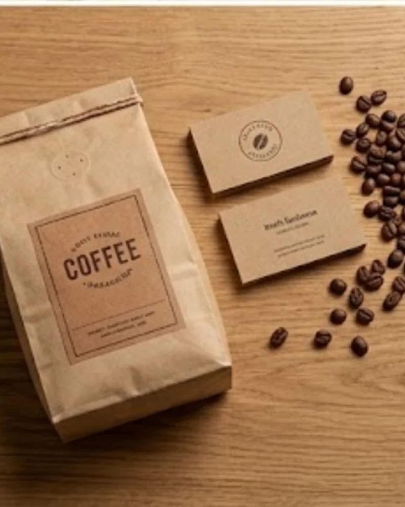 Coffee roastery packaging and brand collateral