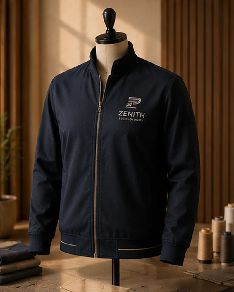 Zenith Technologies branded navy jacket